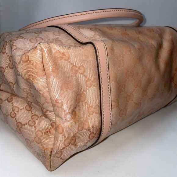 Beautiful! Authentic GUCCI Joy MM Coated Canvas Tote Large - Picture 7 of 13